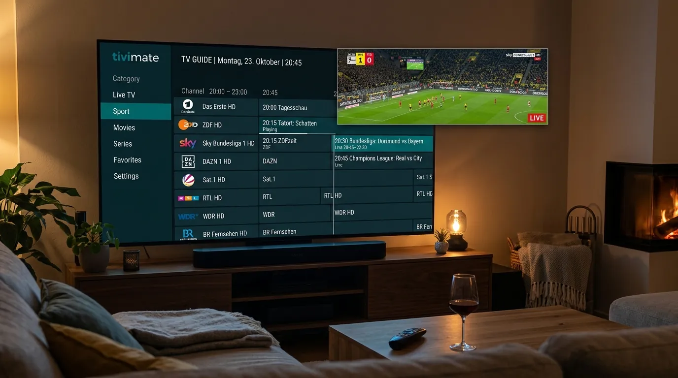 Configurazione lista canali e impostazioni su IPTV Extreme